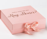 Will You Be My Ring Bearer? Proposal Box Pink - No Border