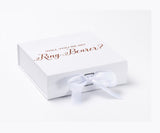 Will You Be My Ring Bearer? Proposal Box White - No Border