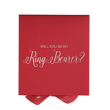 Will You Be My Ring Bearer? Proposal Box Red - No Border