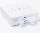 Will You Be My Ring Bearer? Proposal Box White - No Border