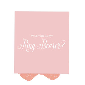 Will You Be My Ring Bearer? Proposal Box Pink - No Border