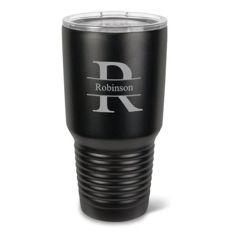 Personalized HÃºsavÃ­k 30 oz. Black Matte Double Wall Insulated Tumbler - Personalized Tumbler for Groomsmen - All