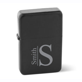 Personalized Lighters - Wind Proof - Matte Black - Groomsmen Gifts
