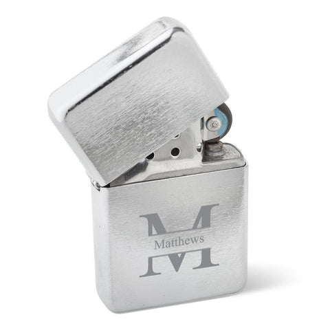 Personalized Lighters - Stainless Steel - Wind Proof - Groomsmen Gifts