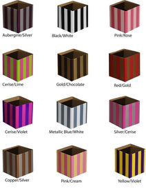 Striped Mni Posy Box (H:11cm TD:13x13cm)-Gift Box
