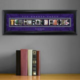 Personalized University Architectural Art - Big 12 Schools College Art