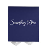 Something Blue... Navy blue wedding gift box and White bow-Sensual Baskets | Romance Baskets With Benefits