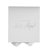 Will You Be My Best man? Proposal Box White - No Border