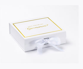 Will You Be My groomsman? Proposal Box White -  Border