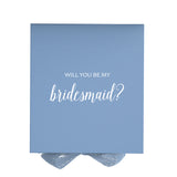 Will You Be My bridesmaid? Proposal Box Light Blue - No Border